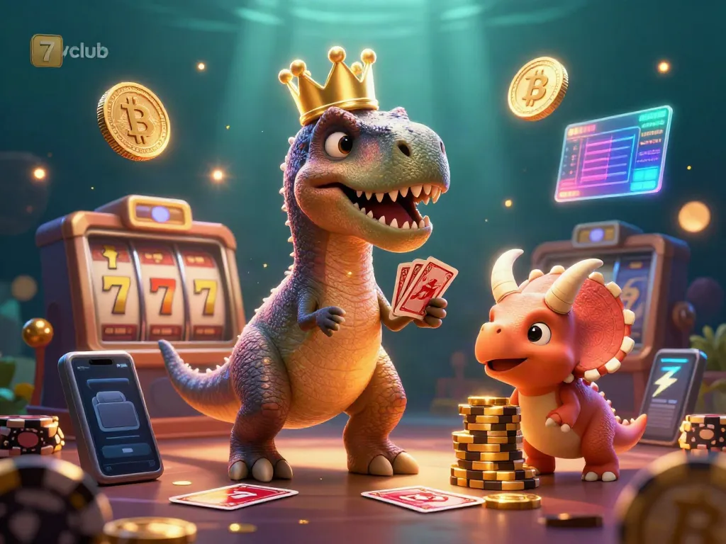 Engage in thrilling gaming at 7club with vibrant casino characters and exciting elements.