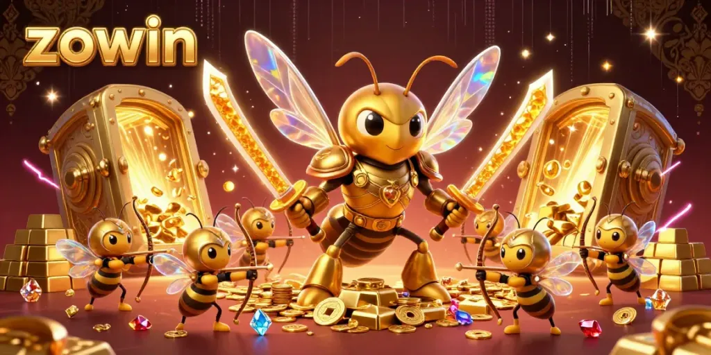 Zowin invites players to an enchanting 3D casino adventure filled with golden treasures and vibrant energy.