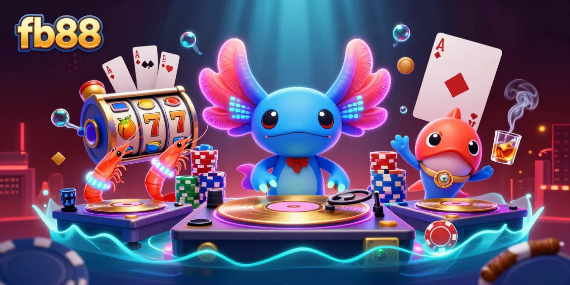 Spin the lucky reels of fb88 while enjoying a vibrant underwater casino party atmosphere.