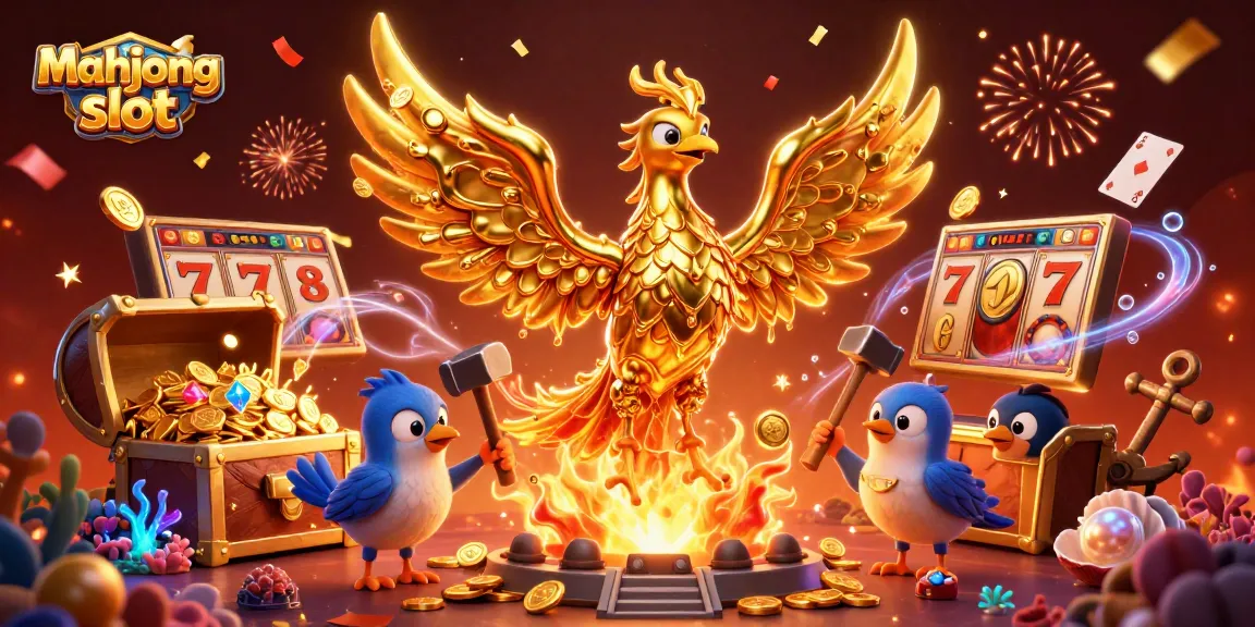 Engage with the mahjong slot experience featuring a molten phoenix and jackpot elements.