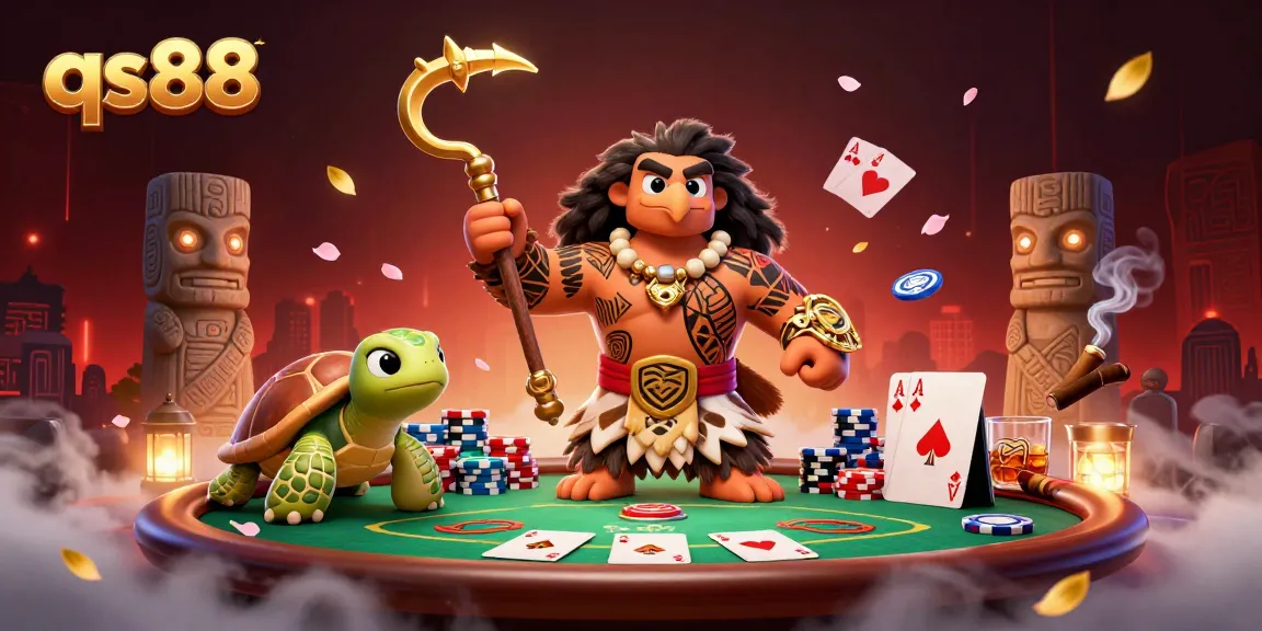 Experience thrilling poker action at qs88 with vibrant characters and dynamic elements.