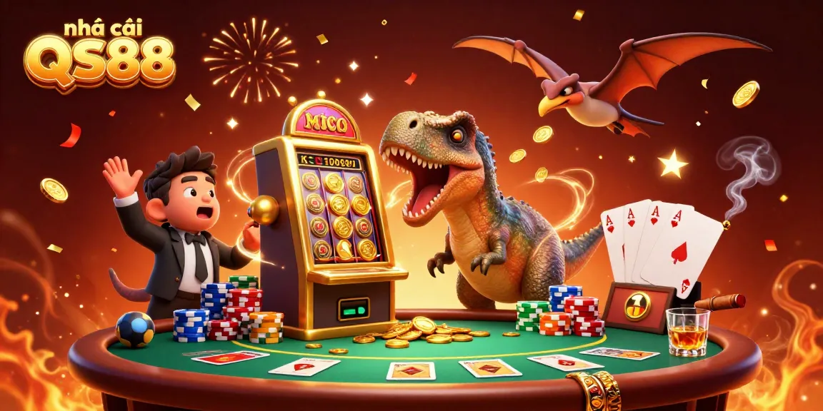 Experience thrilling jackpots at nhà cái QS88 with dynamic casino action and playful characters.