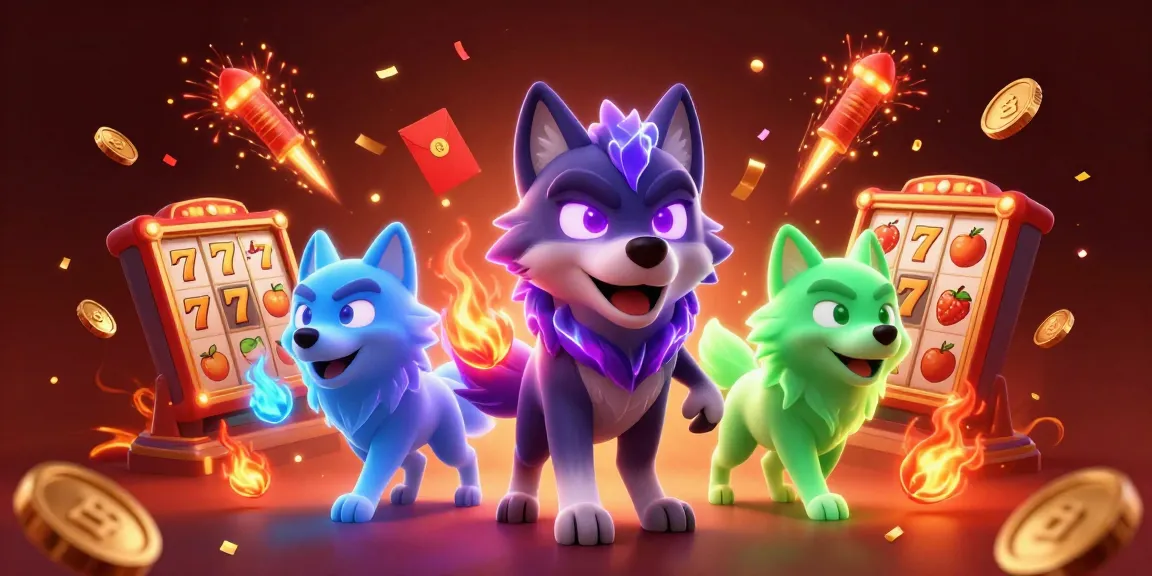 Experience g28 gaming thrills with shadow wolves and vibrant casino elements.