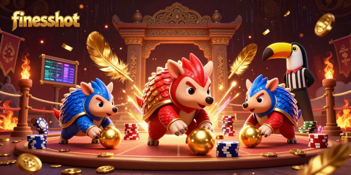 fiveshot rivals compete in a dynamic casino scene filled with poker chips and bright colors