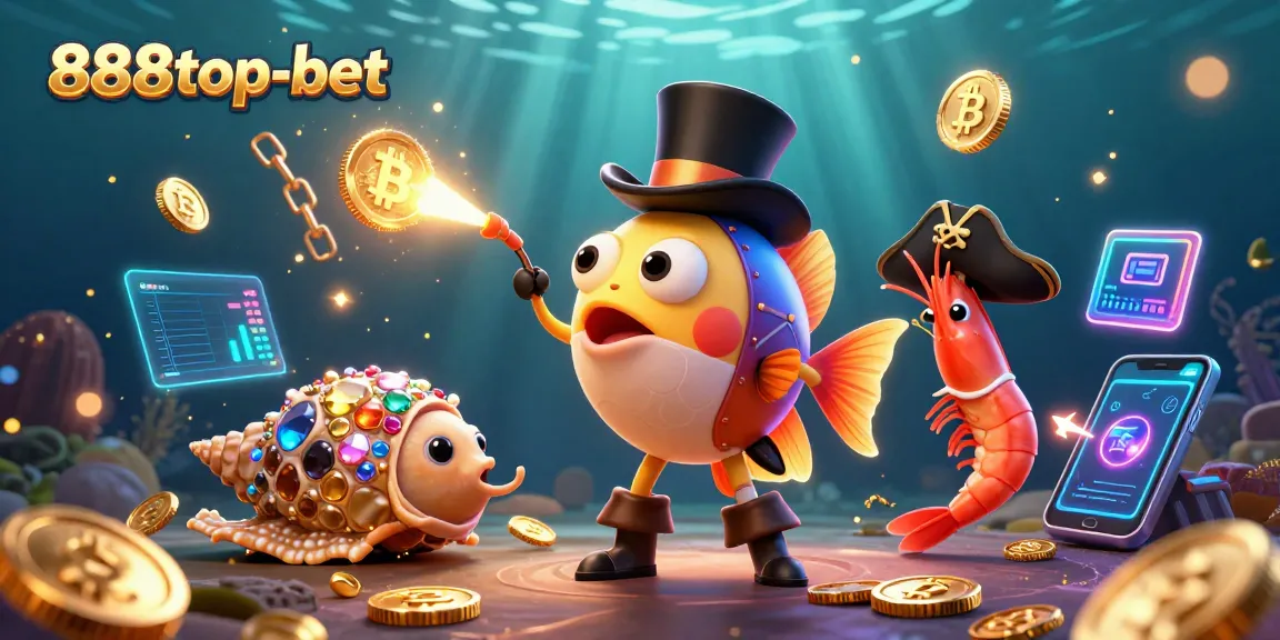 Engage with the thrilling world of 888top-bet, featuring vibrant crypto elements and 3D casino characters.