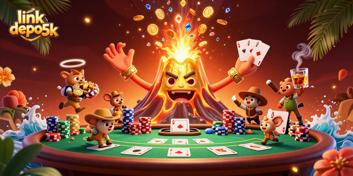 Experience thrilling wins at link depo 5k amidst a vibrant eruption of treasures and dynamic poker action.