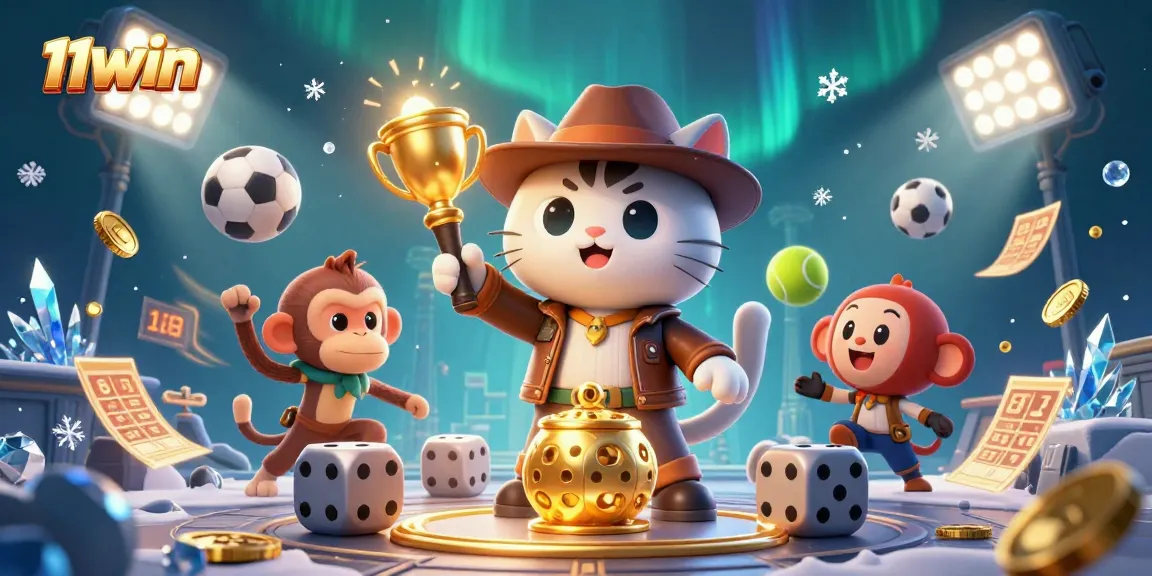 Engage in thrilling gameplay at 11WIN with dynamic sports betting scenes and vibrant casino elements.