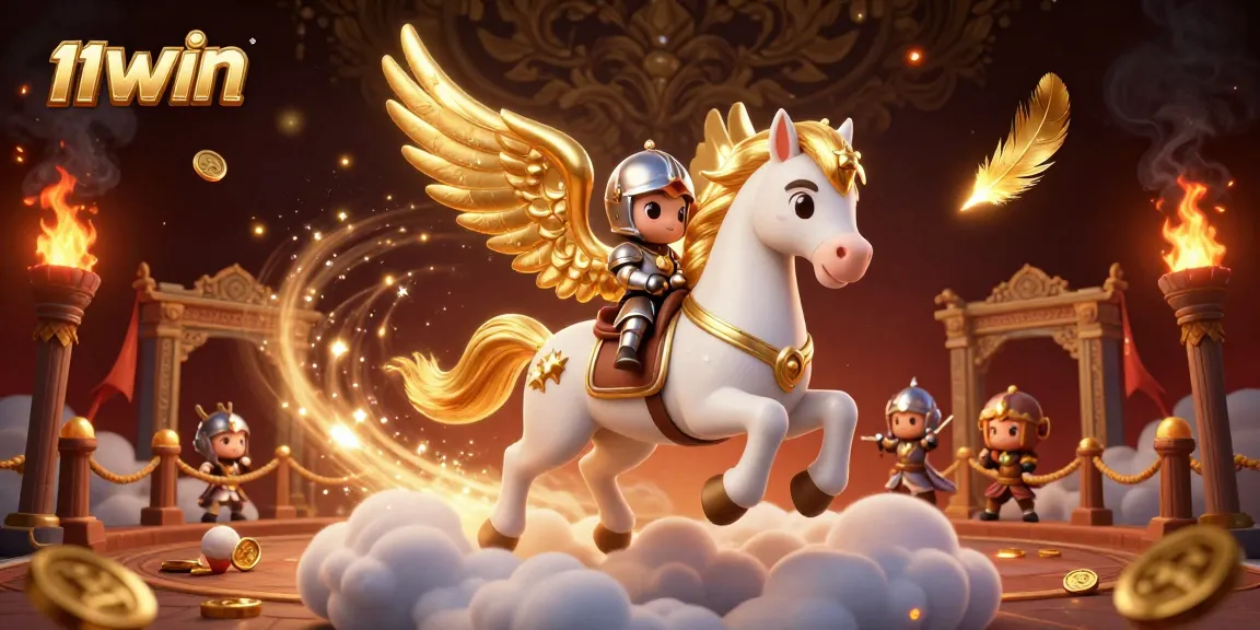 Experience thrilling gameplay at 11WIN with a vibrant casino-themed 3D illustration.